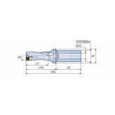 TOP-2XD (DIA 12-50) Indexable drills with unique square inserts & coolant holes, drilling depth 2xD - Big-tools Industrial Supply Tools for Metal Cutting